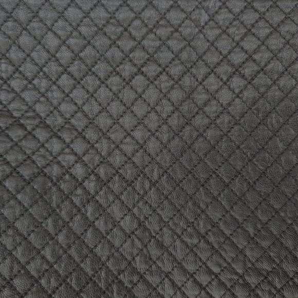 Topshop Faux Leather Quilted Black Mini Skirt 100% Viscose Women's 4 - Picture 4 of 7